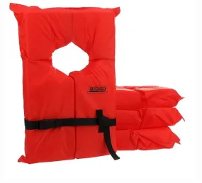 50-85510 ORANGE ADULT VEST 4PAK W/BAG