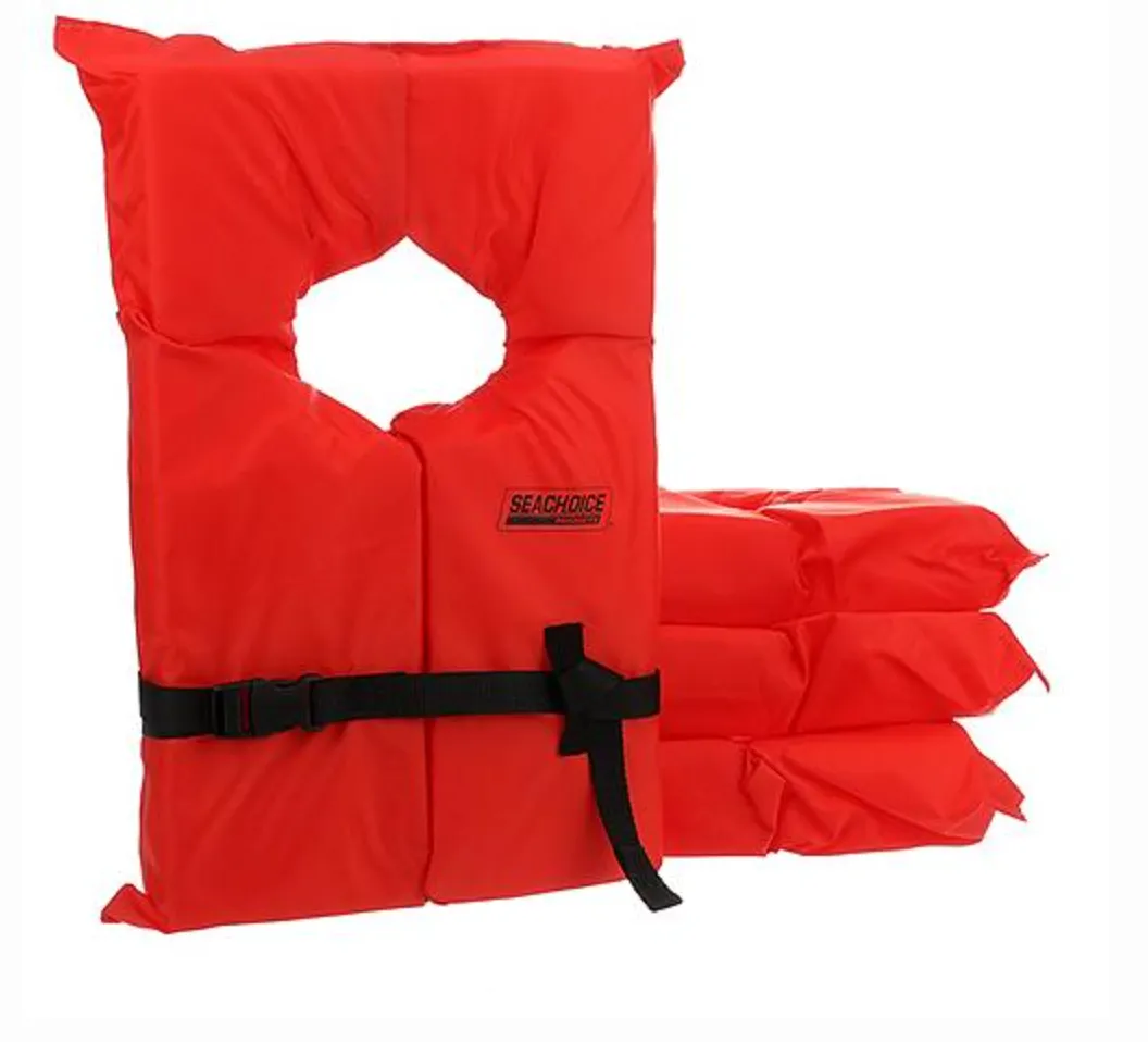 50-85510 ORANGE ADULT VEST 4PAK W/BAG