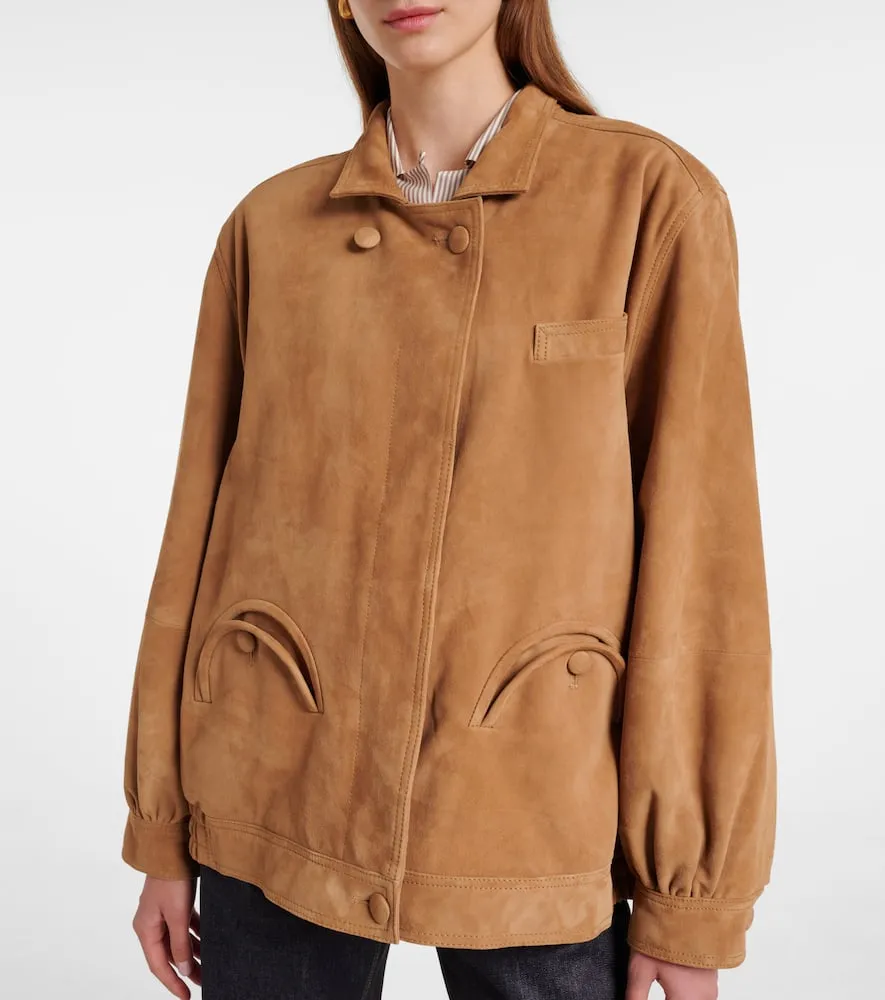 Blaze Milano Milano Cleo suede bomber jacket