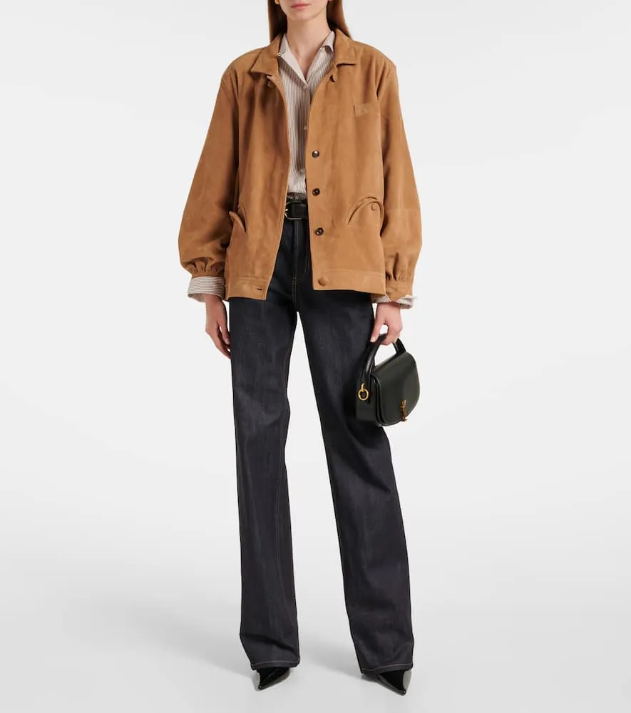 Blaze Milano Milano Cleo suede bomber jacket