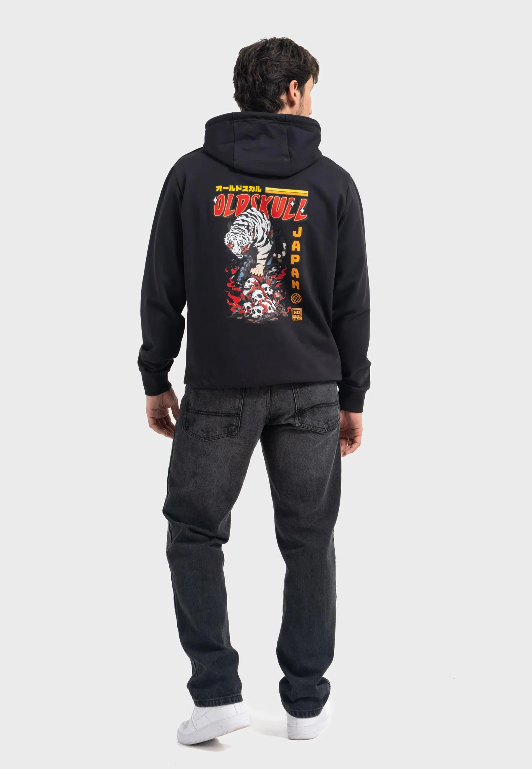 Bony Beast Backprint Hoodie Black
