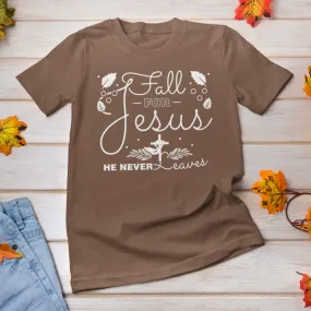 Fall for Jesus shirt / Fall Autumn Christian tshirt Bella Canvas Softstyle T-Shirt
