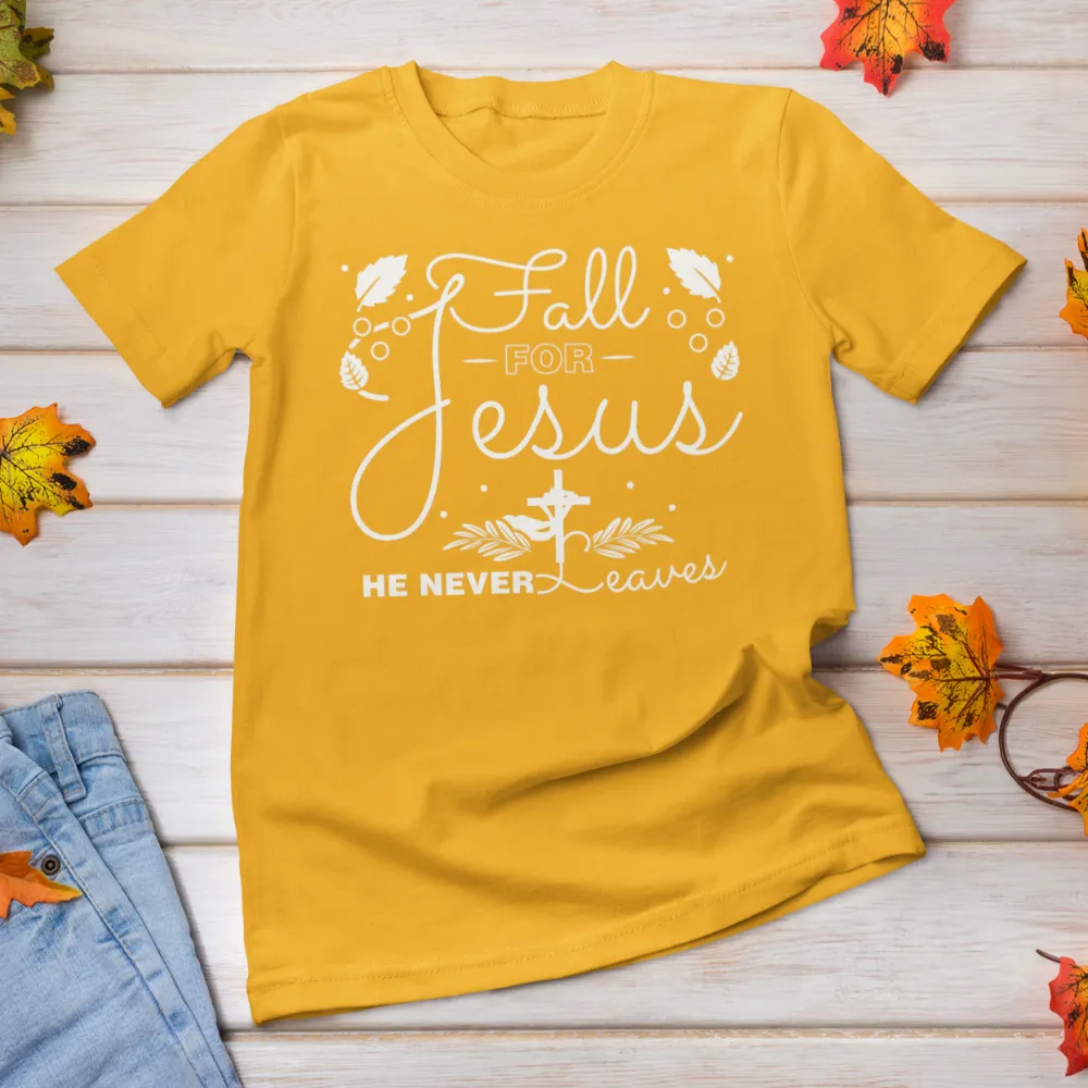Fall for Jesus shirt / Fall Autumn Christian tshirt Bella Canvas Softstyle T-Shirt