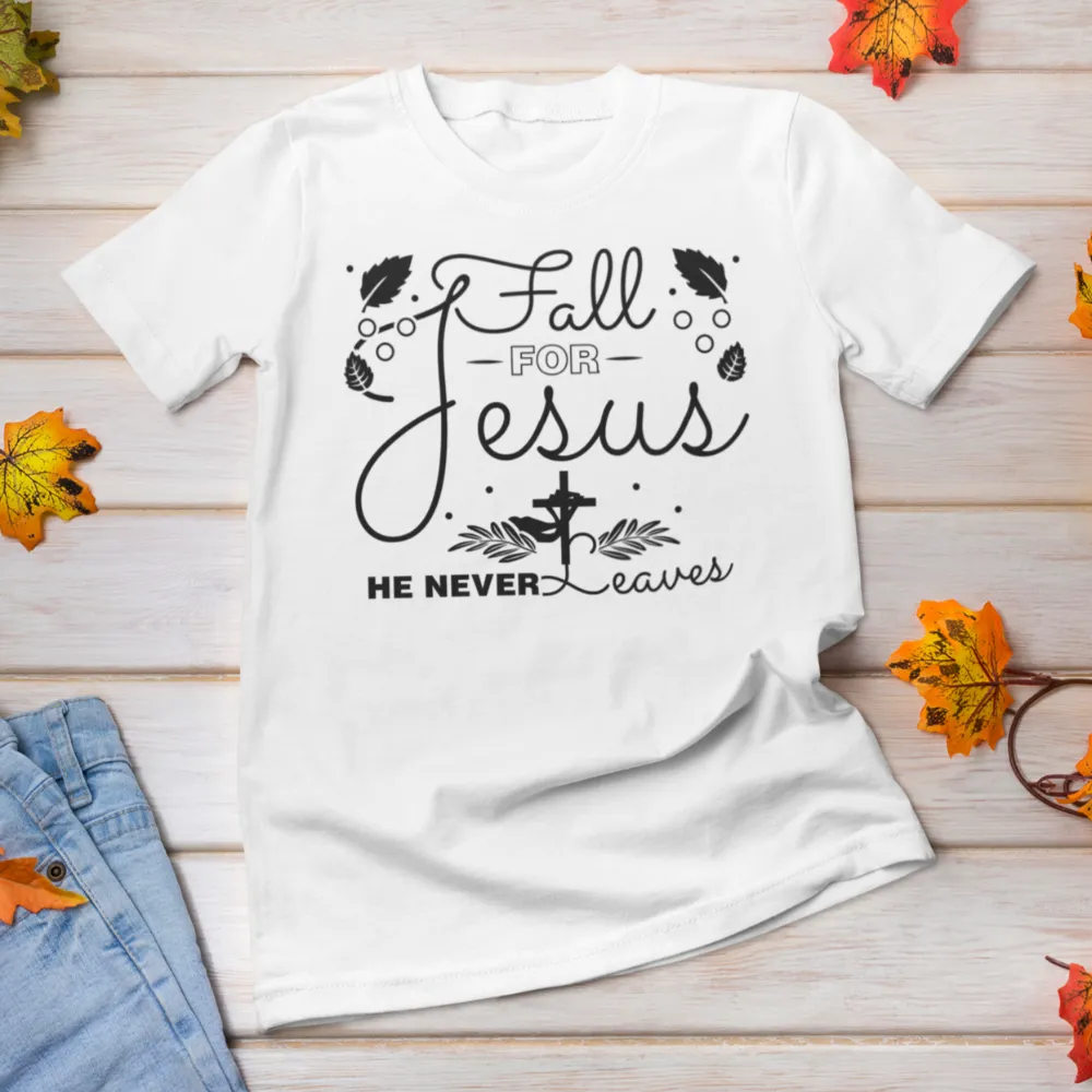 Fall for Jesus shirt / Fall Autumn Christian tshirt Bella Canvas Softstyle T-Shirt