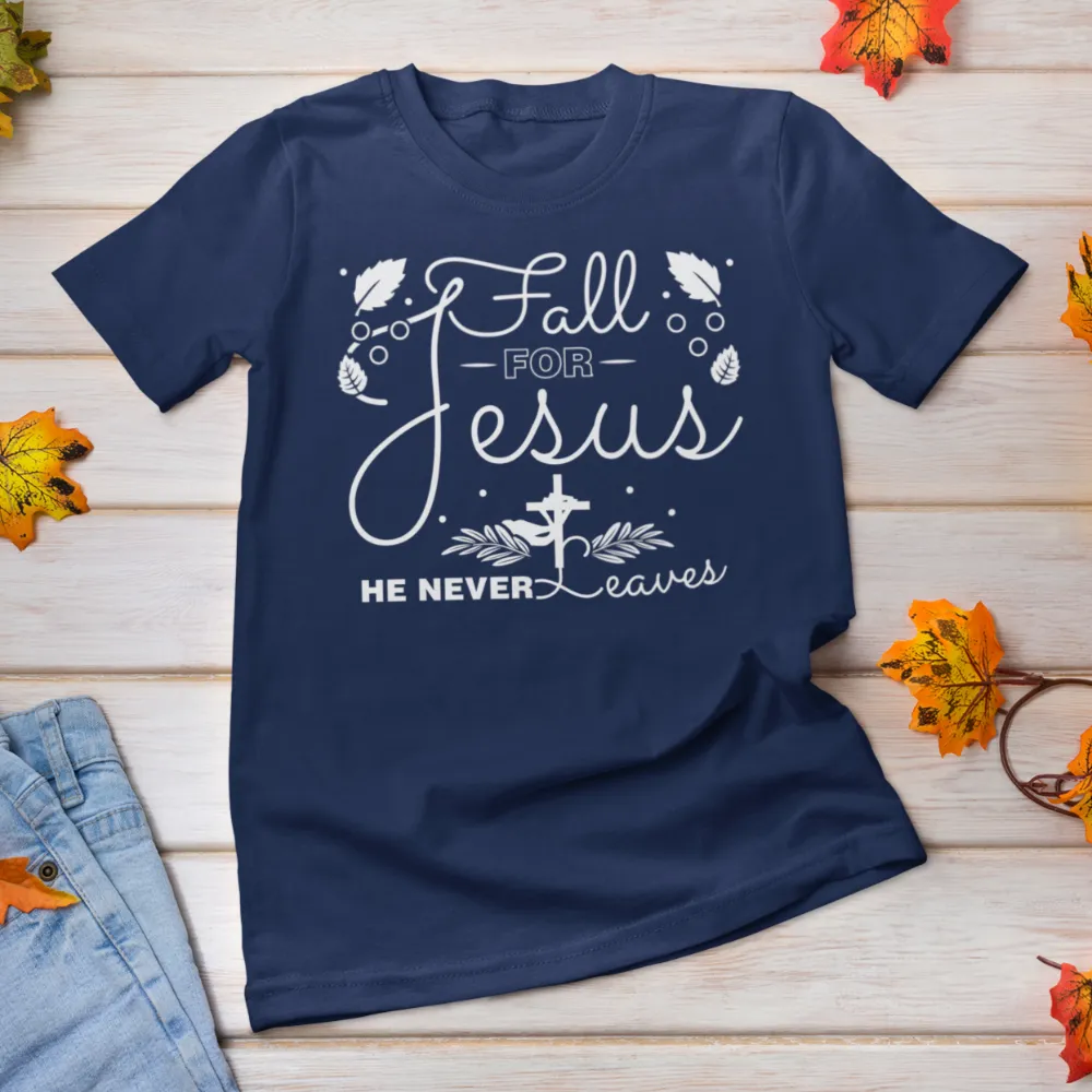 Fall for Jesus shirt / Fall Autumn Christian tshirt Bella Canvas Softstyle T-Shirt
