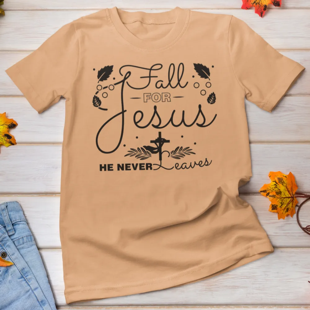 Fall for Jesus shirt / Fall Autumn Christian tshirt Bella Canvas Softstyle T-Shirt