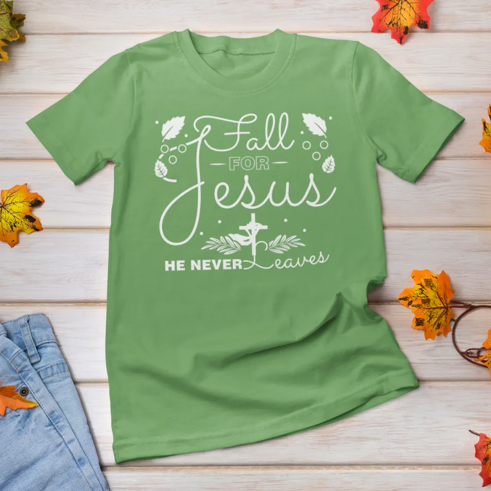 Fall for Jesus shirt / Fall Autumn Christian tshirt Bella Canvas Softstyle T-Shirt