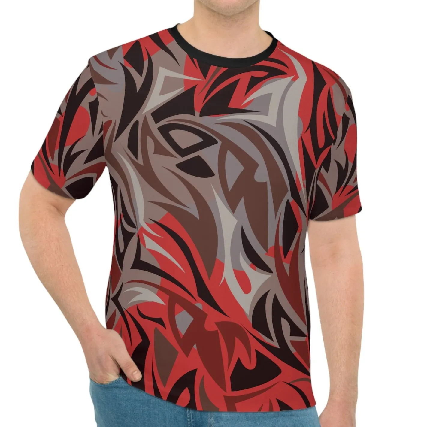 Maori Camouflage  – Schweres, weiches und bequemes Unisex-T-Shirt mit Rundhalsausschnitt | Gildan® 6400