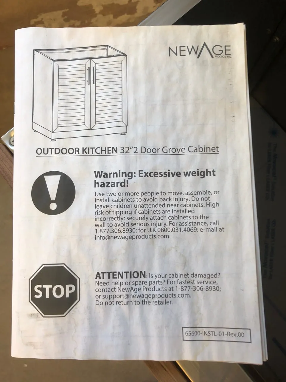 New Age Products - Outdoor Refrigerator Cabinet, Metal
