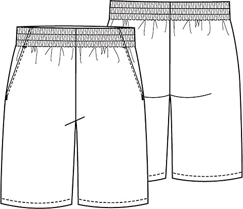 OMS - Unisex Pull-on Shorts # CLR-2113