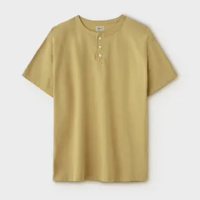 PHIGVEL -HENLEY NECK TEE- Fade Mustard