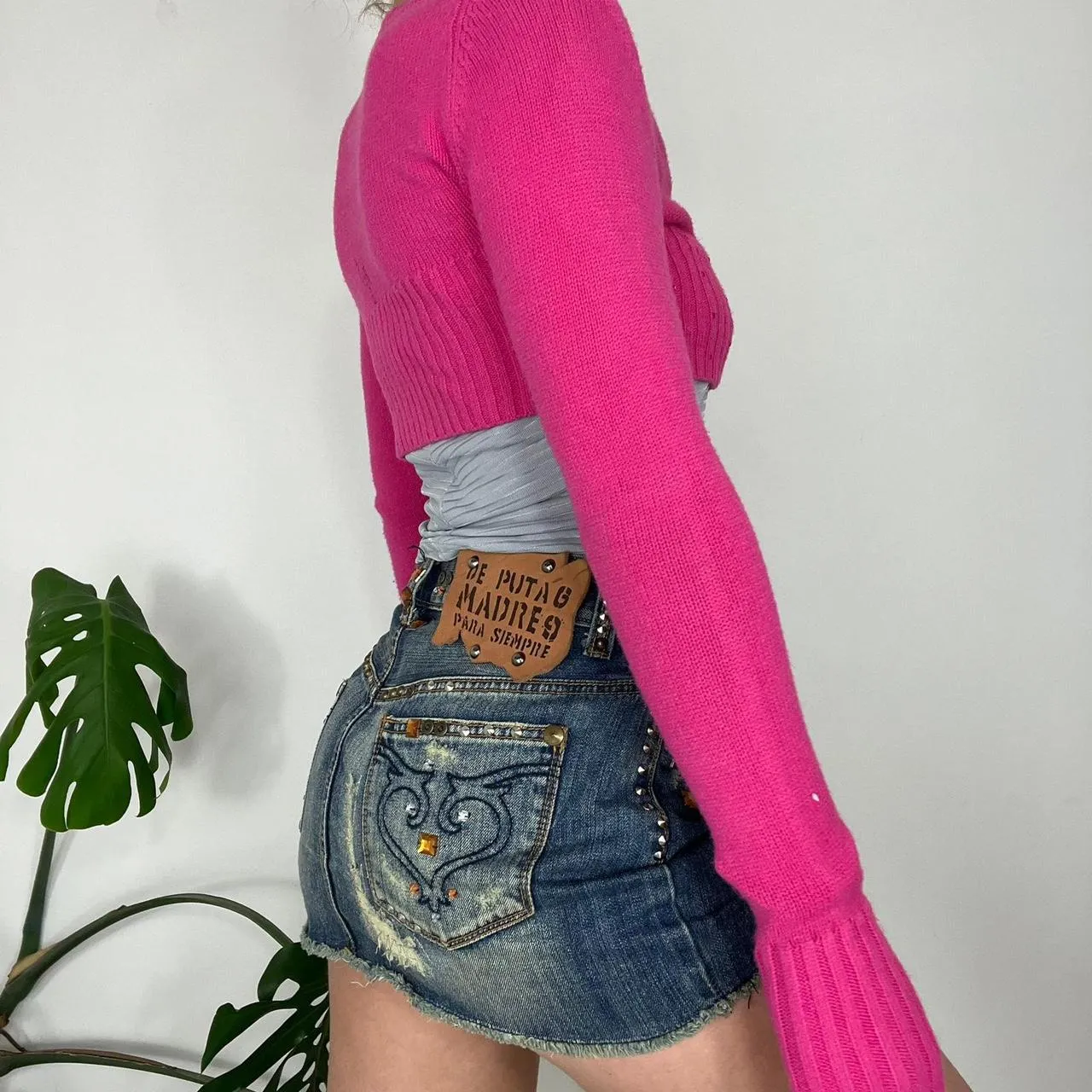 Pink buttoned cardigan